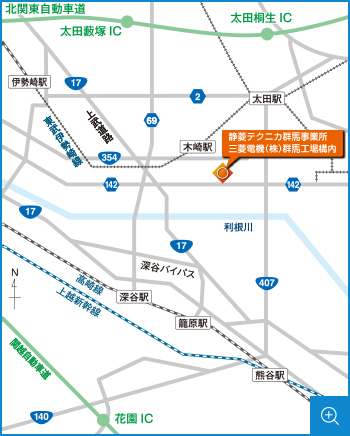 群馬事業所の交通アクセス